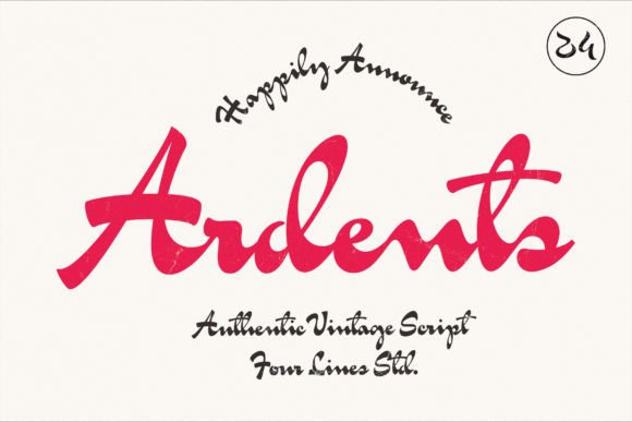 Ardents: A Vintage Script Font for Business Branding