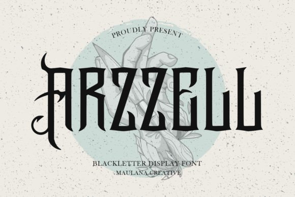 Arzzell: A Bold Blackletter Font for Campaign Design