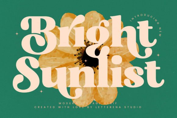 Bright Sunlist: A Serif Font for Impactful Campaigns