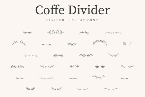 Coffe Divider: A Font for Timeless Campaigns