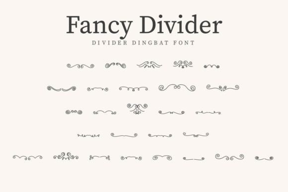 Fancy Divider Font for Creative Makers