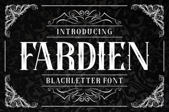 Fardien: A Bold Blackletter Font