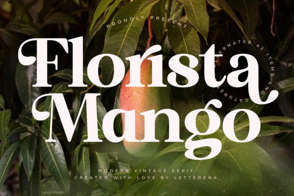 Florista Mango: A Luxurious Serif Font