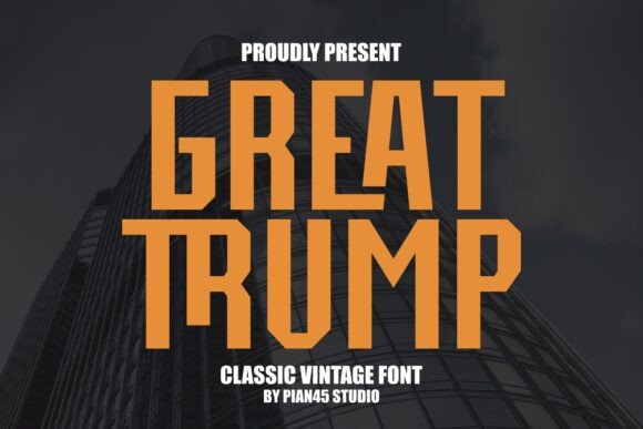 Great Trump Font for Web Design