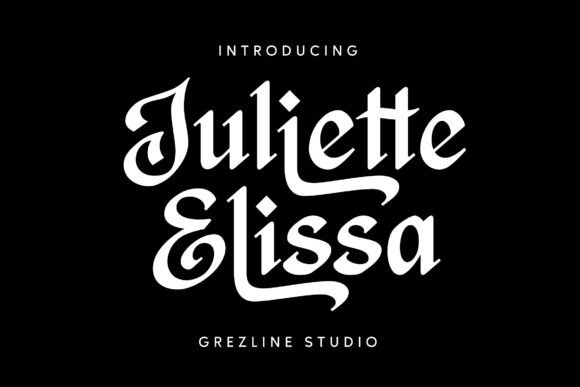Juliette Elissa: A Blackletter for Elegant Design