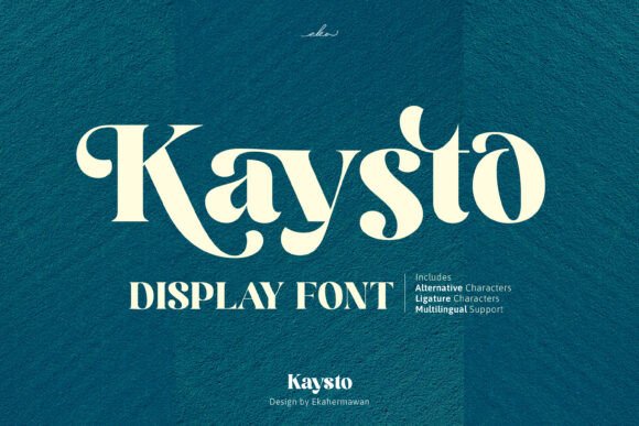 Kaysto: A Bold Serif Font for Web Design