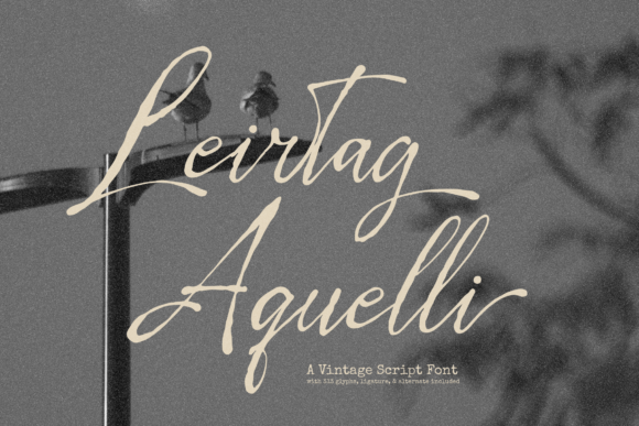 Leirtag Aquelli Font: Timeless Elegance