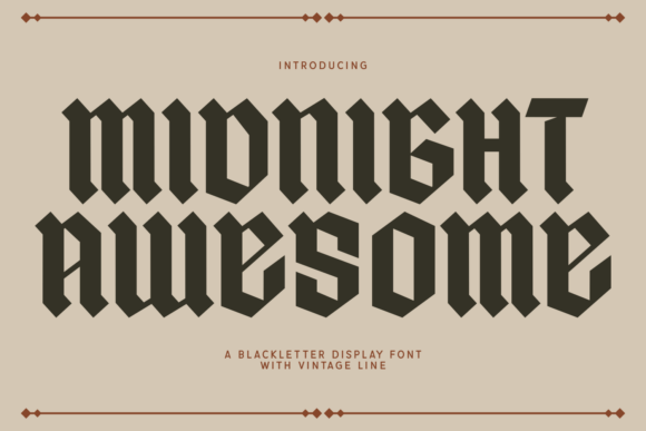 Midnight Awesome Font for Business