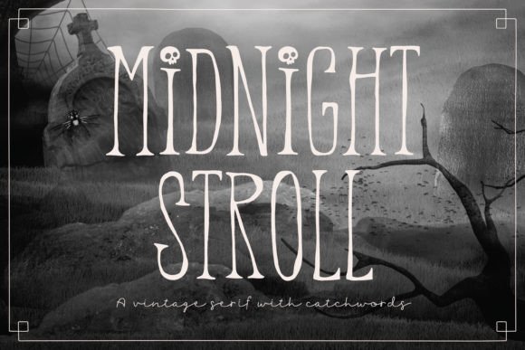 Midnight Stroll: A Vintage Serif Font