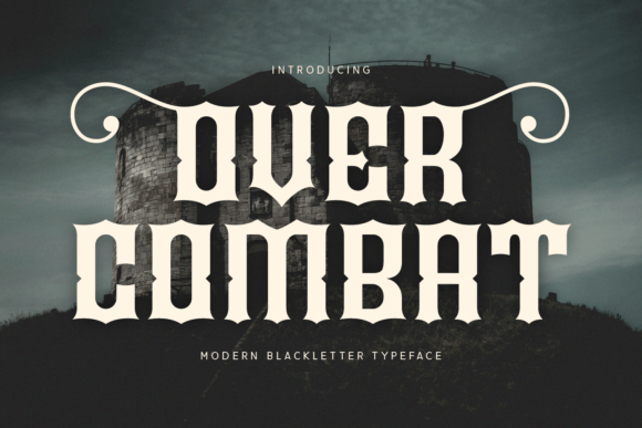 Over Combat Font for Bold Design