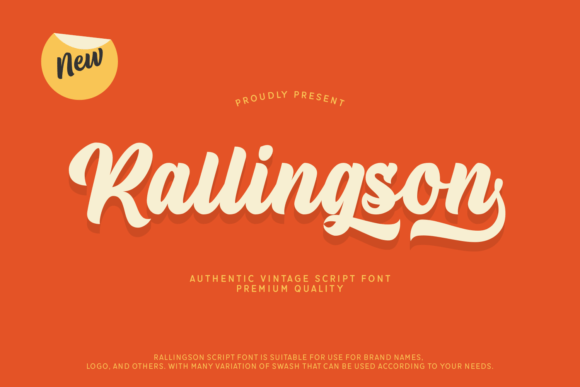 Rallingson: A Vintage Script Font