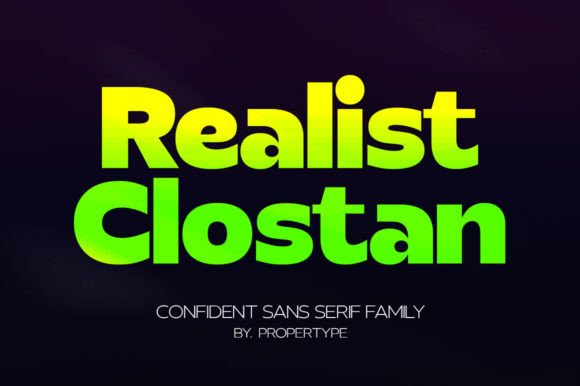 Realist Clostan: A Font for Business Brilliance