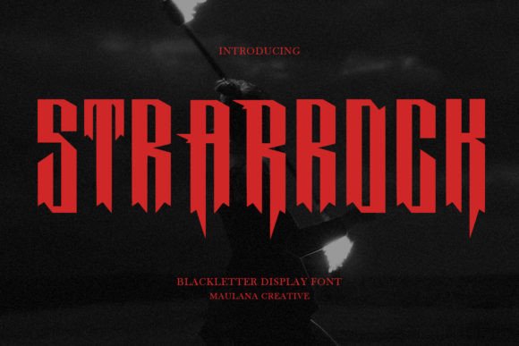 Strarrock: A Bold Blackletter Font