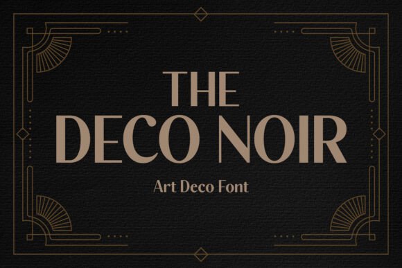 The Deco Noir Font