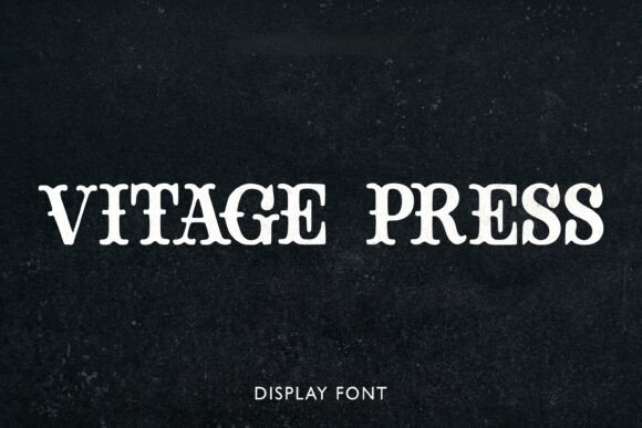 Vintage Press: A Font for Timeless Branding